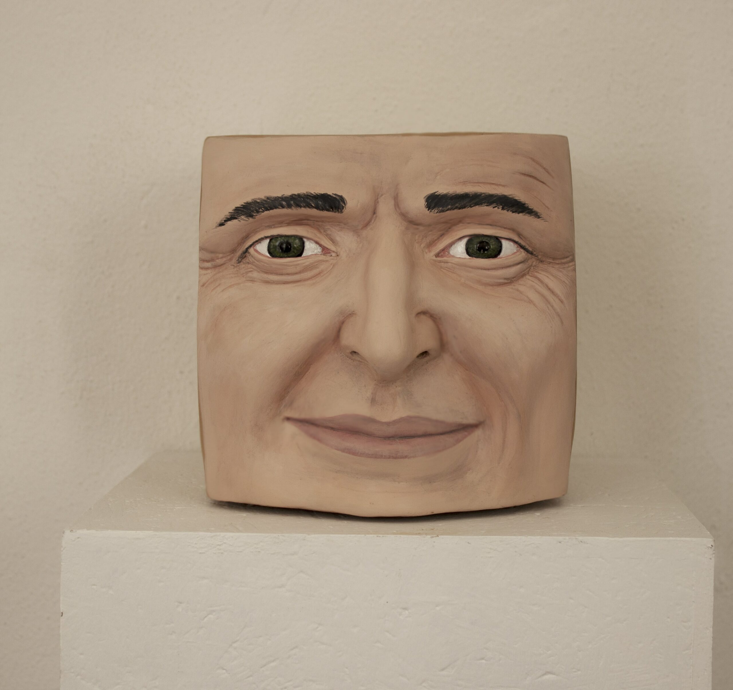 Terracotta policroma - 25 x 25 x 27 cm